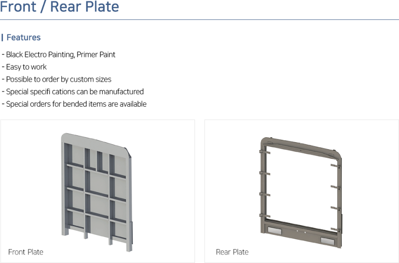Front And Rear Plate